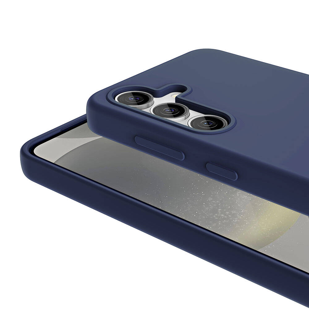 Galaxy S24 Plus Case with M-safe Charging Feature, Liquid Technology, Erasable Hard Zore Kiwi Cover, Dark Gray