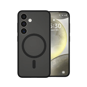 Galaxy S24 Plus Case Wiwu FGG-024 M-safe Charging Feature Stain Resistant Cover Black 