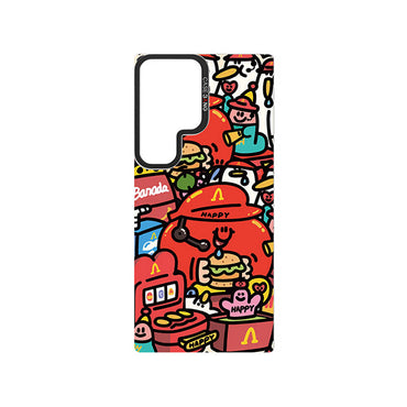 Galaxy S24 Plus M-safe Şarj Özellikli Casebang Ahhey Serisi Arka Panel Kırmızı