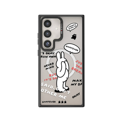 Galaxy S24 Plus M-safe Şarj Özellikli Casebang Chill Out Serisi Mıknatıslı Arka Panel Siyah