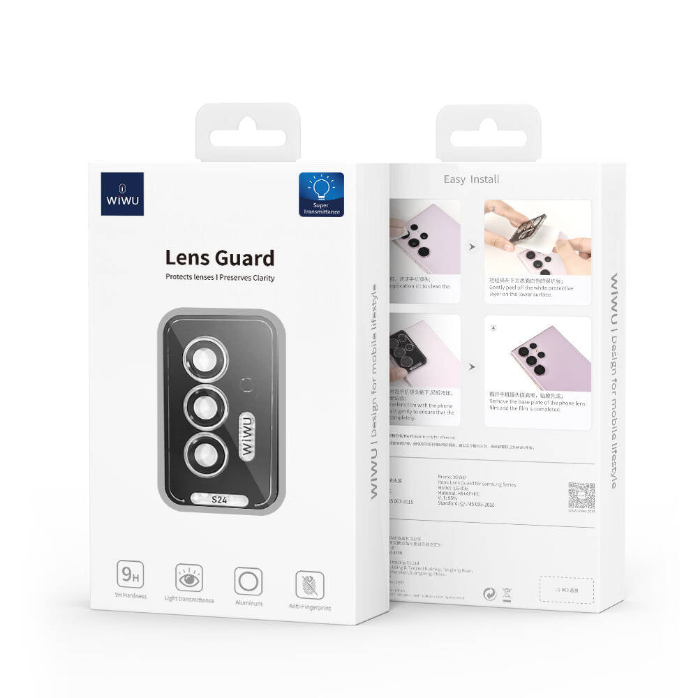 Galaxy S24 Plus Wiwu LG-008 Lens Guard Impact Resistant Camera Lens Protector Transparent 