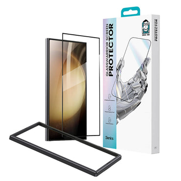 Galaxy S24 Ultra Benks Glass Warrior Glass Screen Protector + Easy Application Tool Black 