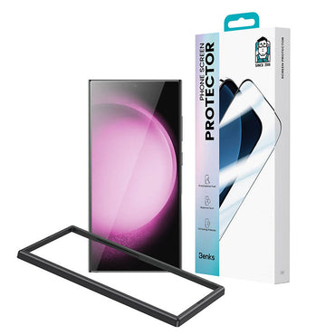 Galaxy S24 Ultra Benks Ultra Shield 0.3mm Screen Protector + Easy Application Tool Black 