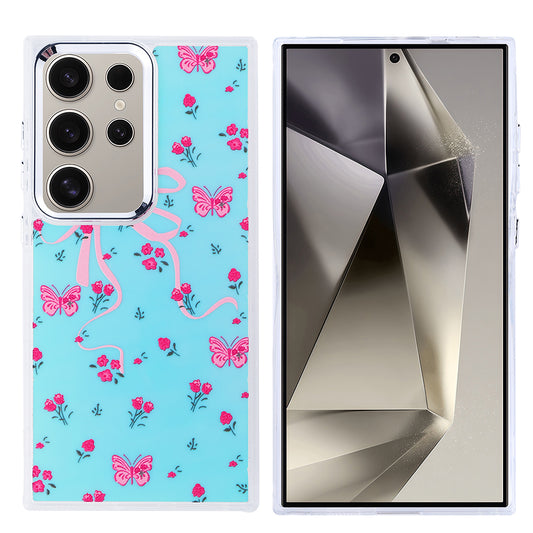Galaxy S24 Ultra Airbag Design Zore Hadra Cover Kelebek