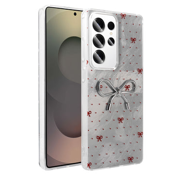 Galaxy S24 Ultra Case Camera Protection Figured Zore Ponti Silicone Cover White 