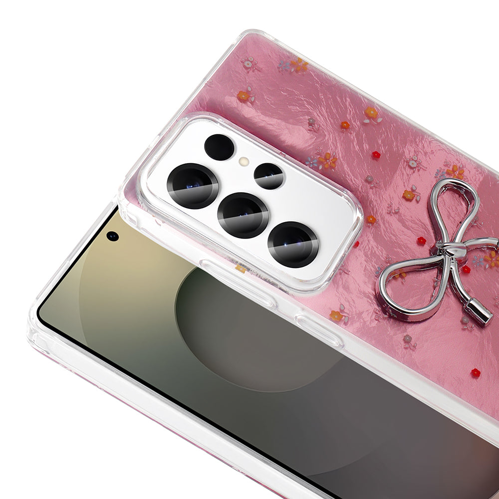 Galaxy S24 Ultra Kılıf Kamera Korumalı Figürlü Zore Ponti Silikon Kapak Beyaz