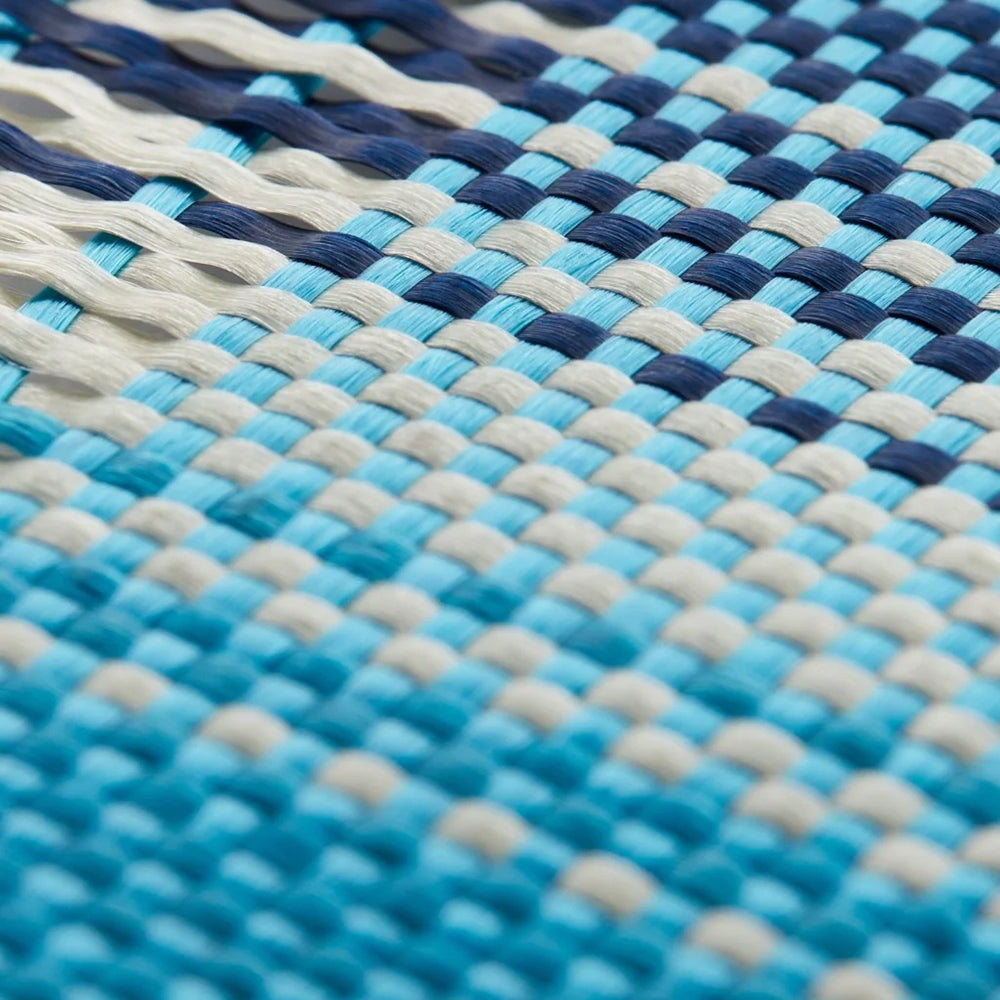 Galaxy S24 Ultra Kılıf M-safe Şarj Özellikli Aramid Fiber Pitaka Tactile Woven Sunset-Moonrise Serisi Moonrise Kapak Mavi
