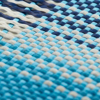 Galaxy S24 Ultra Kılıf M-safe Şarj Özellikli Aramid Fiber Pitaka Tactile Woven Sunset-Moonrise Serisi Moonrise Kapak Mavi