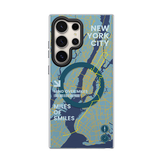 Galaxy S24 Ultra Case M-safe Charging Feature Benks City Series Cover Blue 