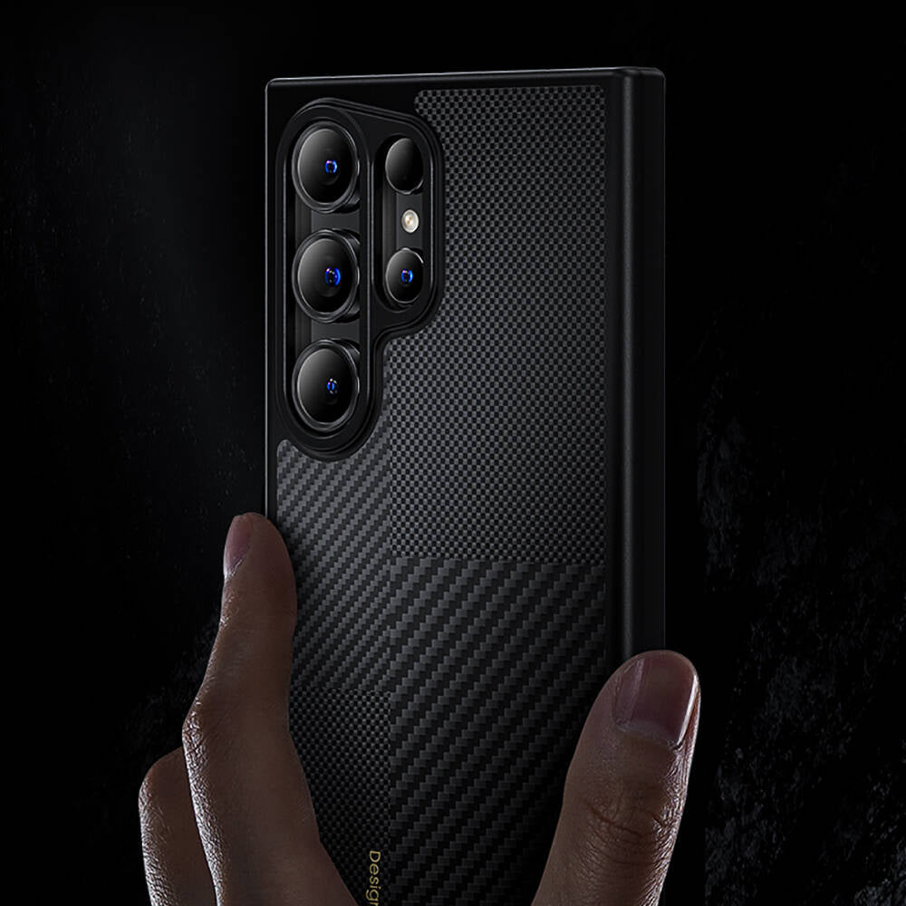 Galaxy S24 Ultra Case M-safe Charging Carbon Fiber Benks Montage Hybrid ArmorPro Kevlar Cover Black 