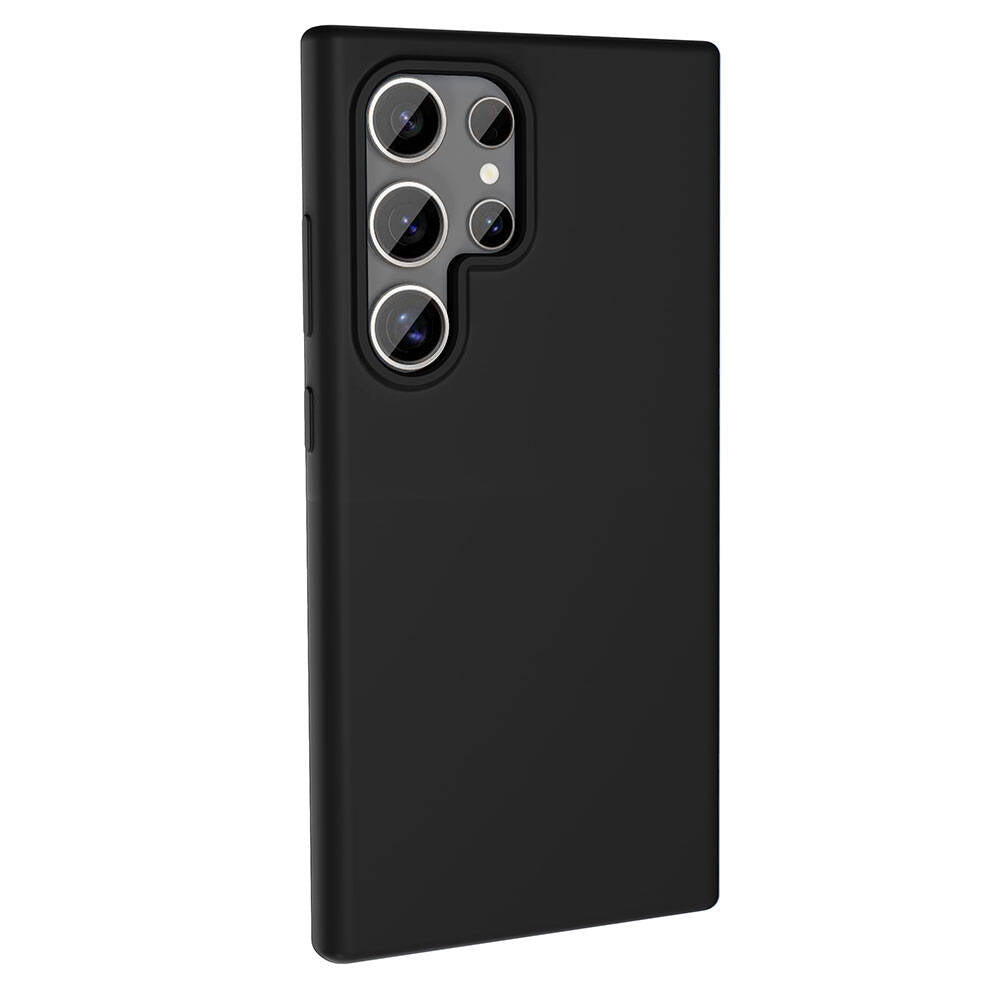 Galaxy S24 Ultra Case M-safe Charging Feature Liquid Technology Erasable Hard Zore Kiwi Cover Dark Gray