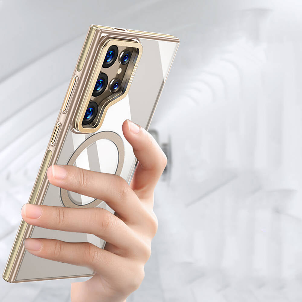 Galaxy S24 Ultra Kılıf M-safe Şarj Özellikli Wlons Standlı Efsane Kapak Siyah