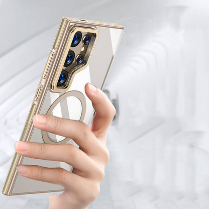 Galaxy S24 Ultra Kılıf M-safe Şarj Özellikli Wlons Standlı Efsane Kapak Siyah