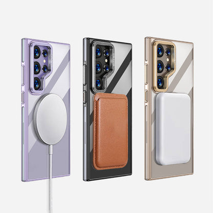 Galaxy S24 Ultra Kılıf M-safe Şarj Özellikli Wlons Standlı Efsane Kapak Siyah