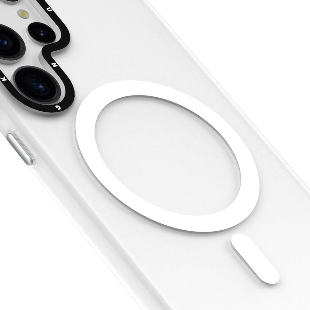 Galaxy S24 Ultra Case M-safe Charging Feature Youngkit Hidden Sand Series Cover White 