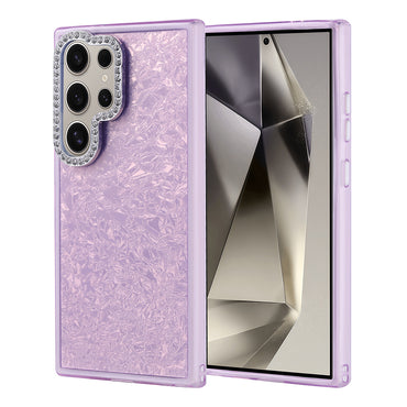 Galaxy S24 Ultra Case Stone Design Zore Door Cover Pink 