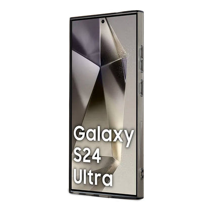 Galaxy S24 Ultra Kılıf TUMI Orjinal Lisanslı M-safe Şarj Özellikli Airbag Köşeli Transparan Plain Kapak Siyah