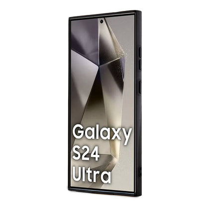 Galaxy S24 Ultra Kılıf TUMI Orjinal Lisanslı M-safe Şarj Özellikli Buzlanmış Saydam Ağ Kamuflajı Desenli Kapak Gri