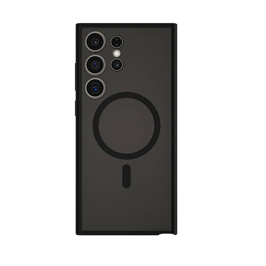 Galaxy S24 Ultra Case Wiwu FGG-024 M-safe Charging Feature Stain Resistant Cover Black