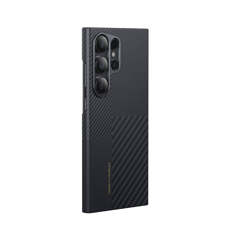 Galaxy S24 Ultra M-safe Charging Carbon Fiber Benks Montage ArmorAir Kevlar Cover Black 