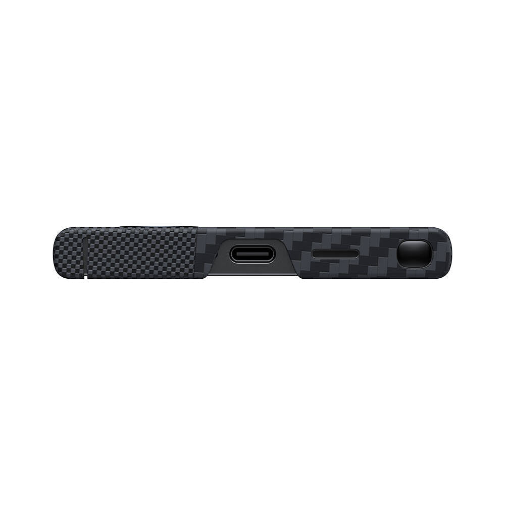 Galaxy S24 Ultra M-safe Charging Carbon Fiber Benks Montage ArmorAir Kevlar Cover Black 