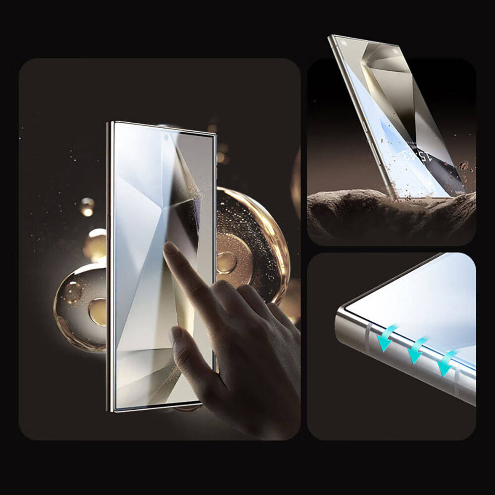 Galaxy S24 Ultra Wiwu Wi-GT012 iVista Impact Resistant HD Tempered Glass Screen Protector Black