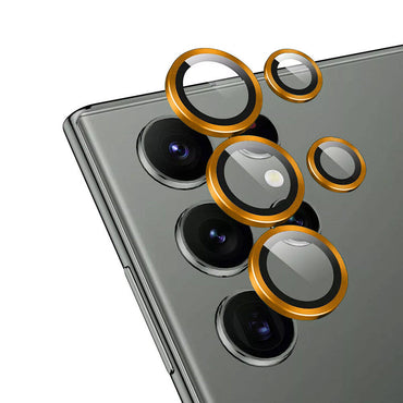 Galaxy S24 Ultra Zore CL-12 Premium Sapphire Anti-Fingerprint Anti-Reflective Camera Lens Protector Orange 