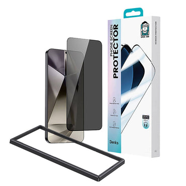 Galaxy S25 Benks Ultra Shield 0.3mm Privacy Ekran Koruyucu + Kolay Uygulama Aparatlı Siyah