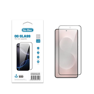 Galaxy S25 Edge Go Des OG Glass Antistatic Tempered Glass Screen Protector Transparent