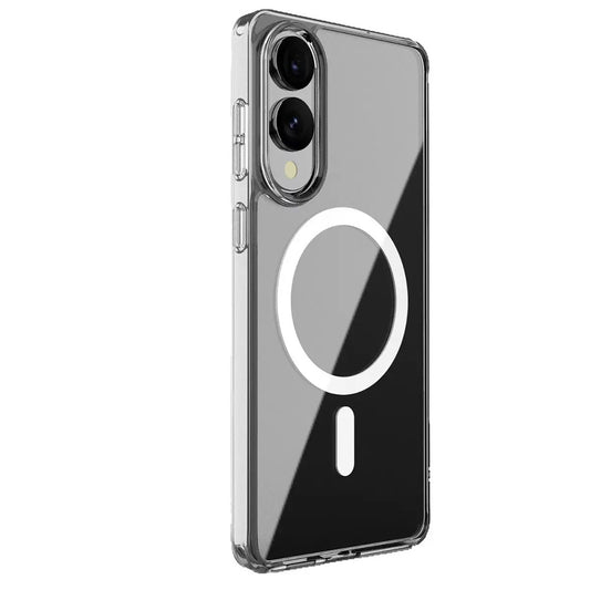 Galaxy S25 Edge Case Camera Protection M-safe Hard PC Zore Porto Cover Transparent 