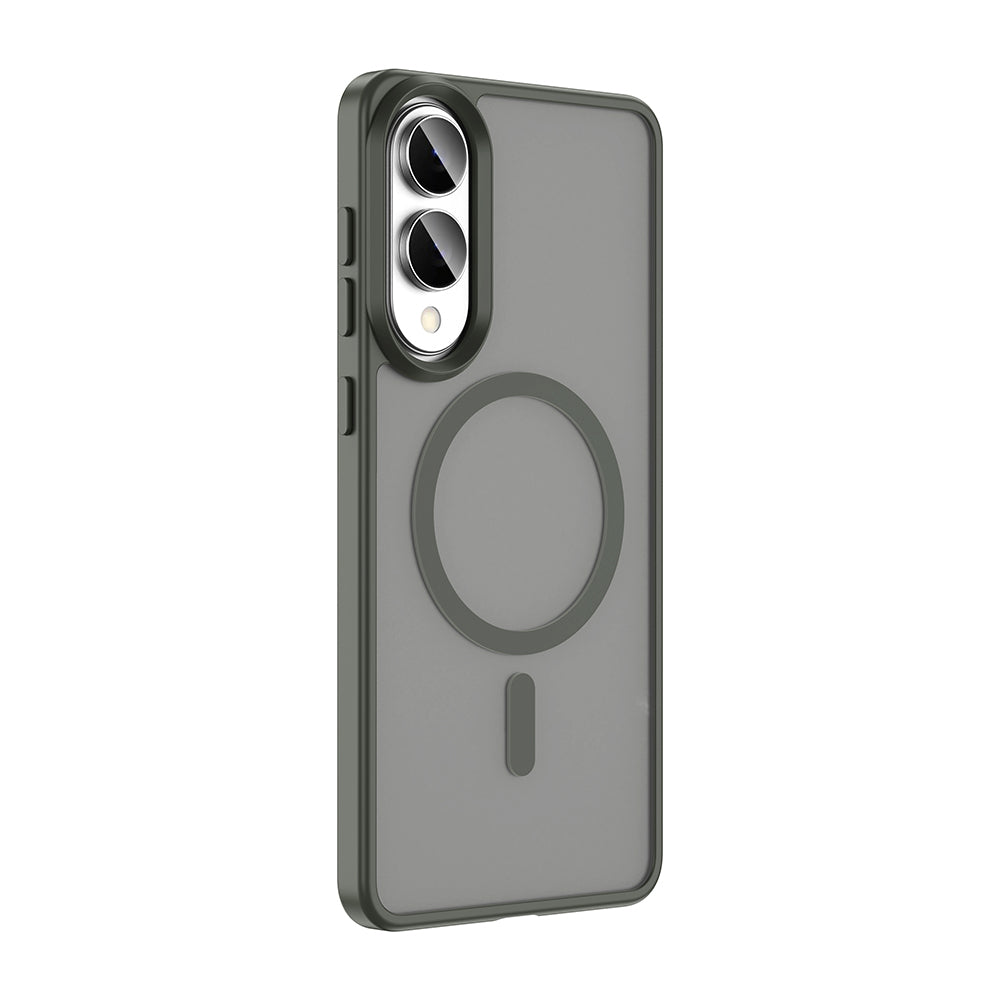 Galaxy S25 Edge Case M-safe Charging Feature Matte Back Surface Zore Sio Cover Gray 