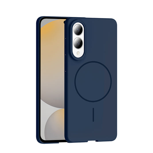 Galaxy S25 Edge Case Zore Ruby Hard Cover Navy Blue with M-safe Charging Feature 
