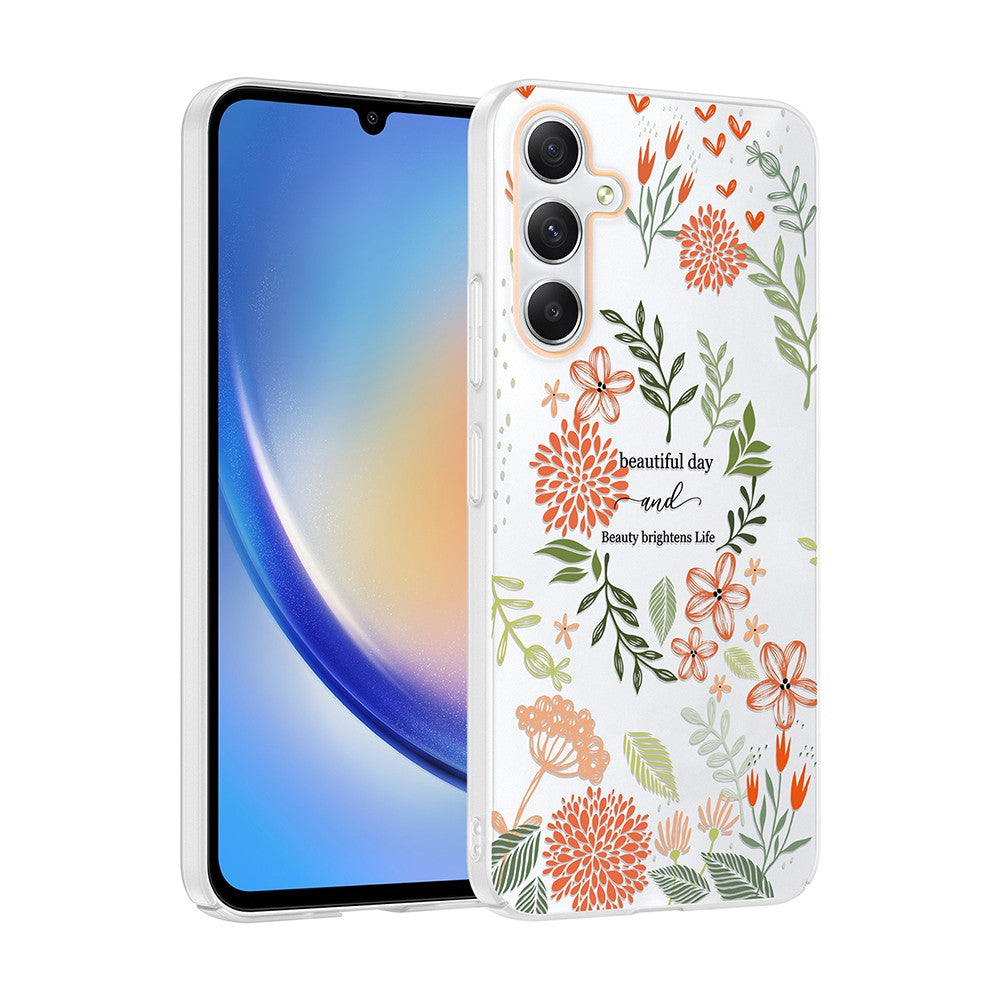 Galaxy S25 FE Kılıf Kamera Korumalı Desenli Zore Klip Kapak