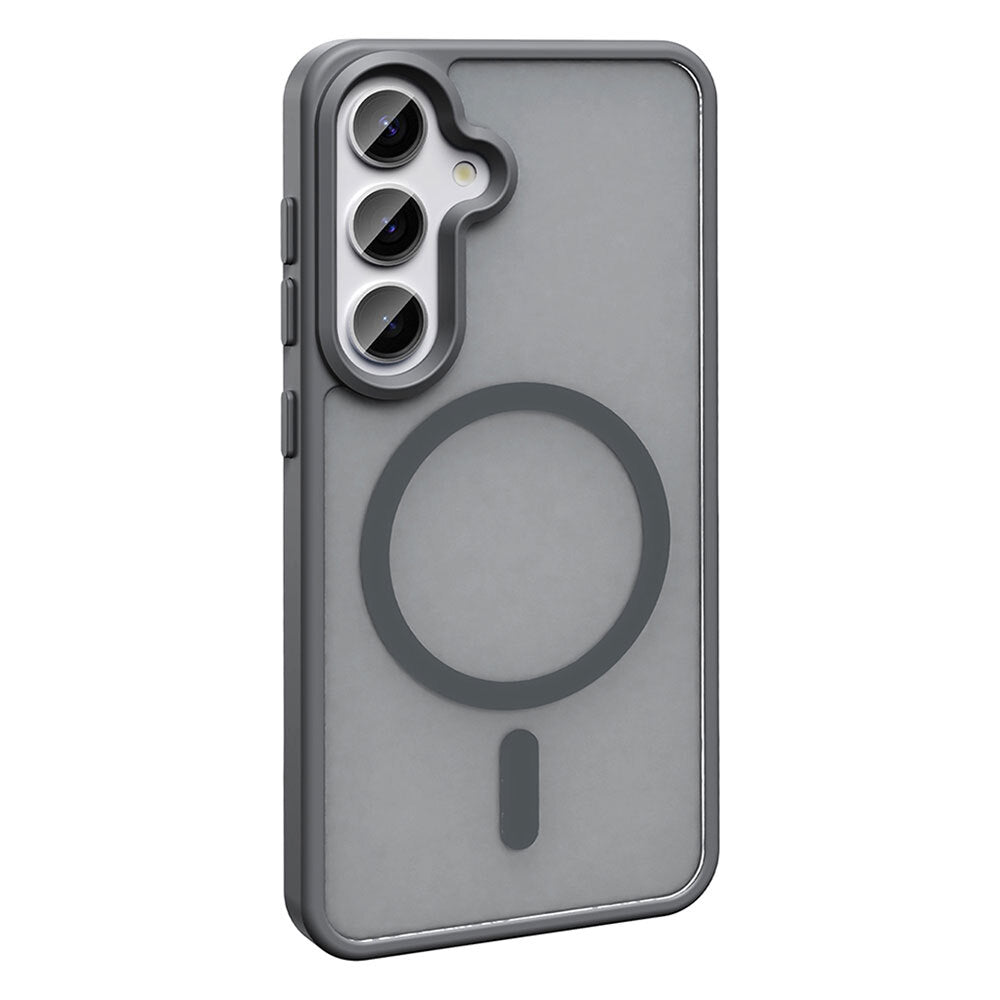 Galaxy S25 FE Case M-safe Charging Feature Matte Back Surface Zore Sio Cover Dark Green 