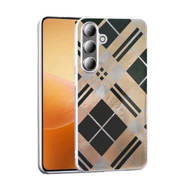 Galaxy S25 Case Patterned Zore Mep Cover Gray Leopard