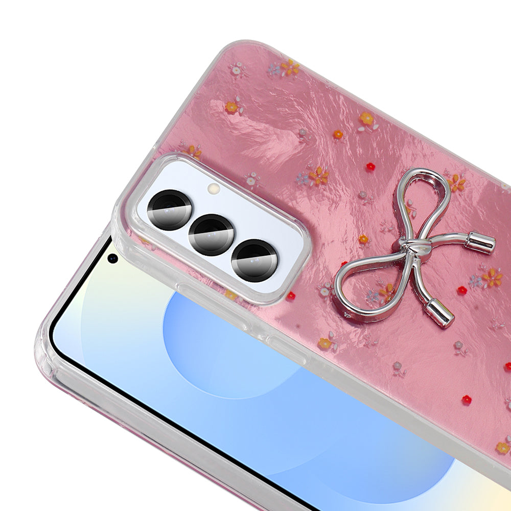 Galaxy S25 Kılıf Kamera Korumalı Figürlü Zore Ponti Silikon Kapak Lila