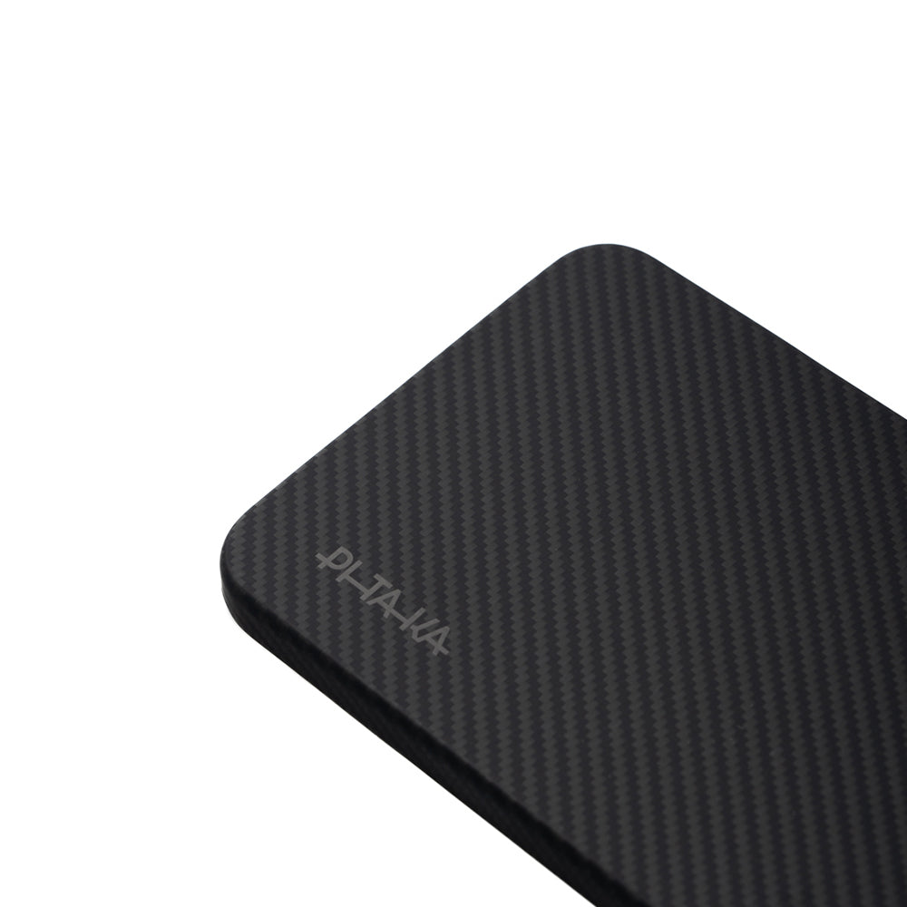 Galaxy S25 Kılıf M-safe Şarj Özellikli 600D Aramid Fiber Pitaka Ultra-Slim Classic Serisi Black-Grey Twill Kapak Siyah-Gri