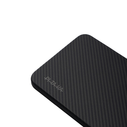 Galaxy S25 Kılıf M-safe Şarj Özellikli 600D Aramid Fiber Pitaka Ultra-Slim Classic Serisi Black-Grey Twill Kapak Siyah-Gri