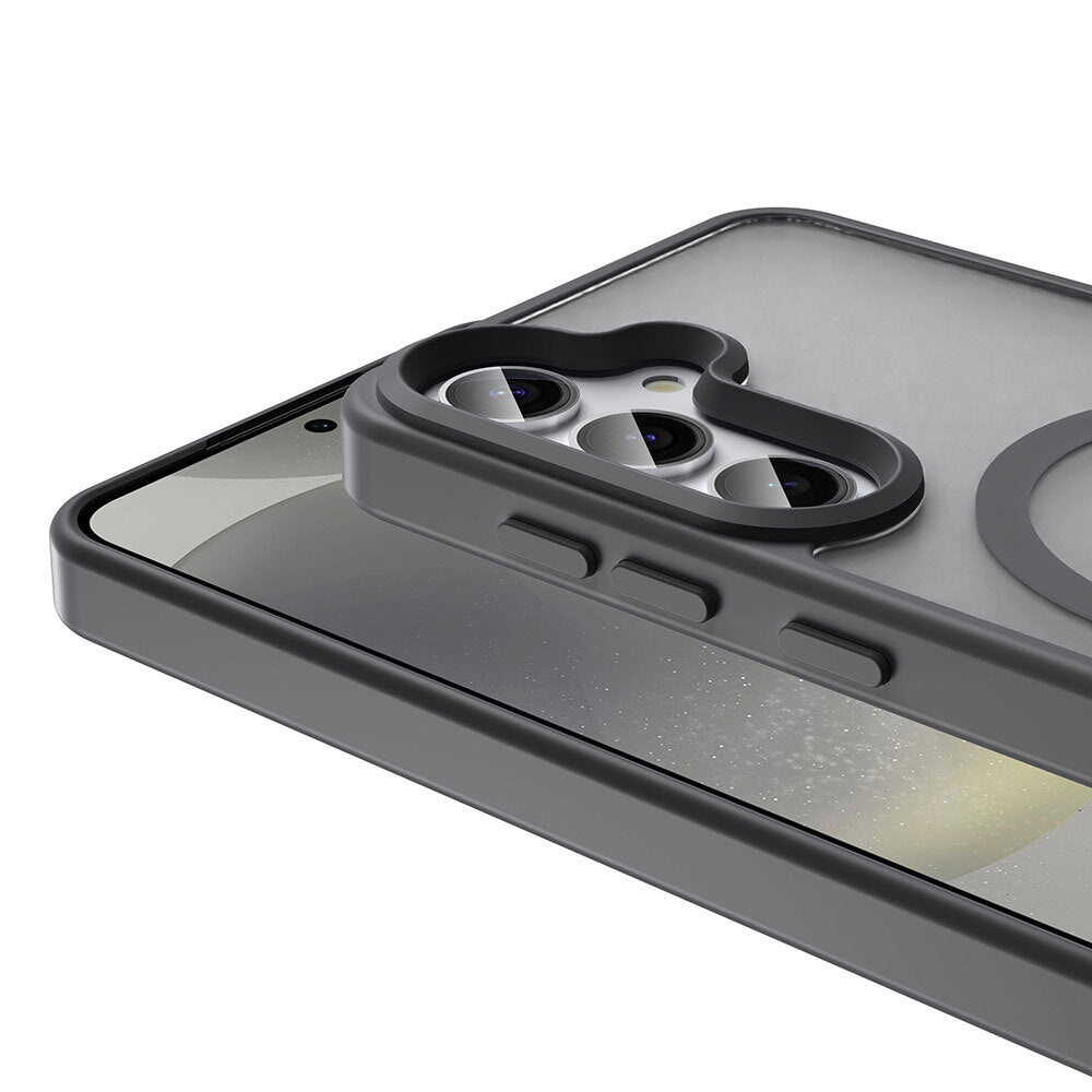 Galaxy S25 Kılıf M-safe Şarj Özellikli Mat Arka Yüzey Zore Sio Kapak Bej