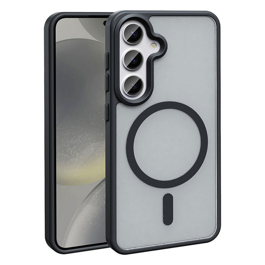 Galaxy S25 Case M-safe Charging Feature Matte Back Surface Zore Sio Cover Black 