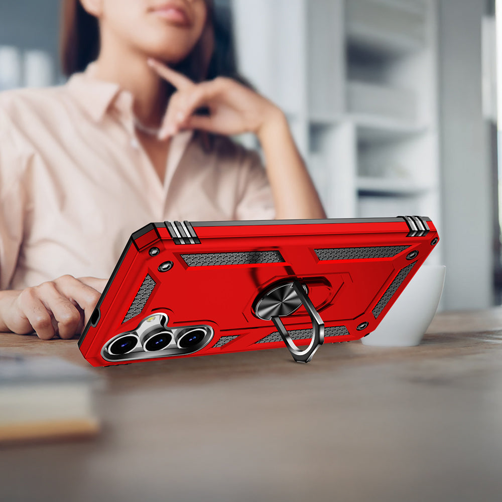 Galaxy S25 Kılıf Zore Vega Kapak Kırmızı