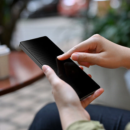 Galaxy S25 Plus Amazingthing Radix Privacy Parmak İzi Bırakmayan Temperli Cam Ekran Koruyucu Siyah