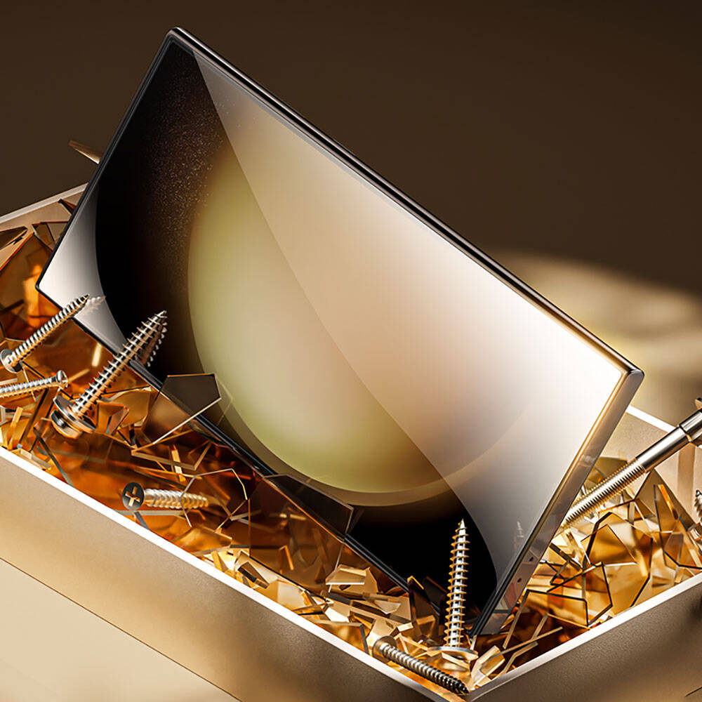 Galaxy S25 Plus Benks Glass Warrior Cam Ekran Koruyucu + Kolay Uygulama Aparatlı Siyah