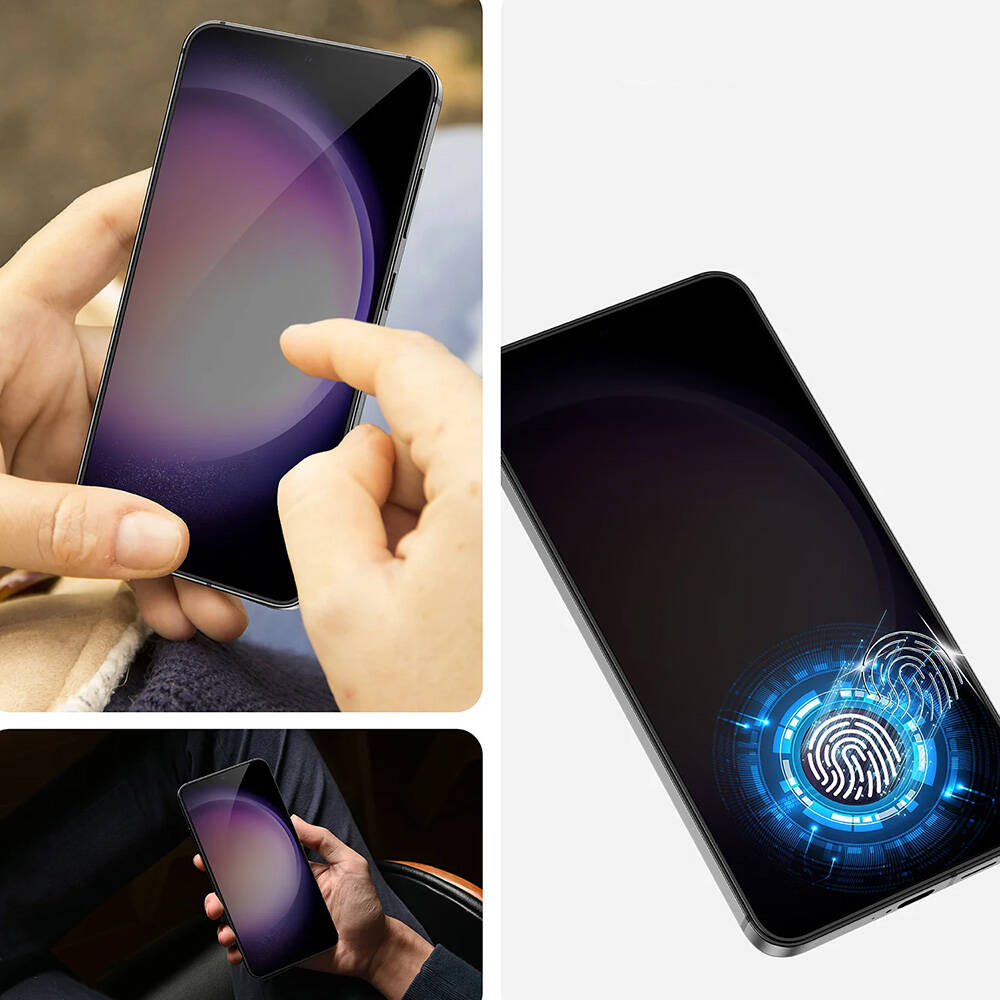 Galaxy S25 Plus Benks Ultra Shield 0.3mm Privacy Ekran Koruyucu + Kolay Uygulama Aparatlı Siyah