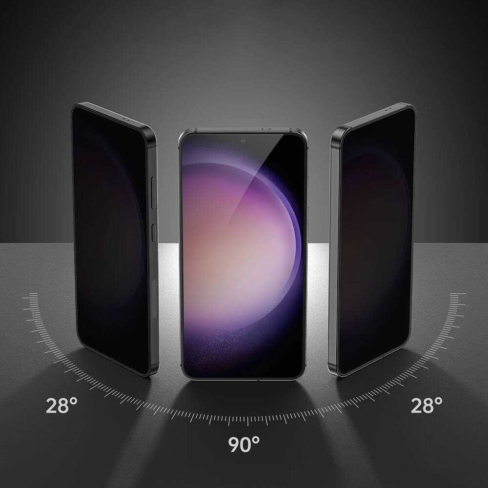 Galaxy S25 Plus Benks Ultra Shield 0.3mm Privacy Ekran Koruyucu + Kolay Uygulama Aparatlı Siyah