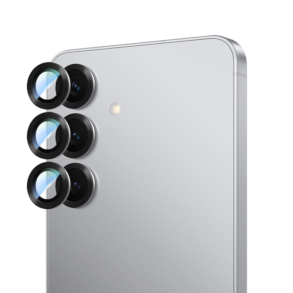 Galaxy S25 Plus CaseWorld Alloy Serisi Oleofobik Anti Reflective Kamera Lens Koruyucu Gümüş