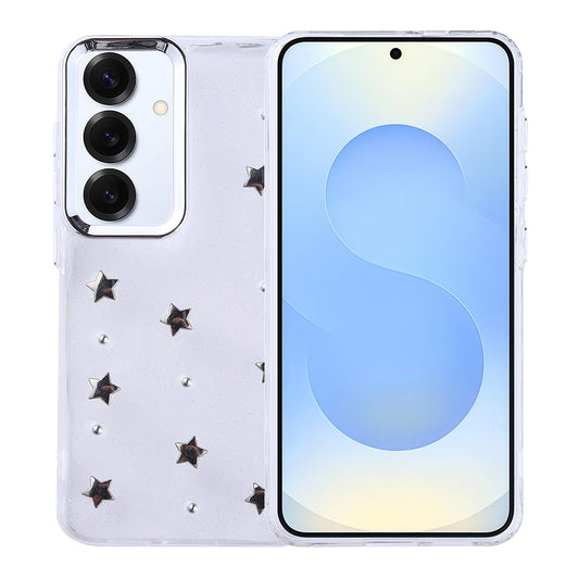 Galaxy S25 Plus Case Airbag Design Glitter Transparent Zore Polar Star Cover