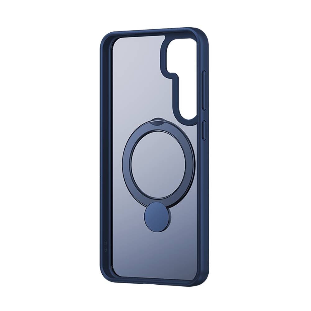 Galaxy S25 Plus Kılıf M-safe Şarj Özellikli Benks Standlı Mist Protective Kapak Mavi