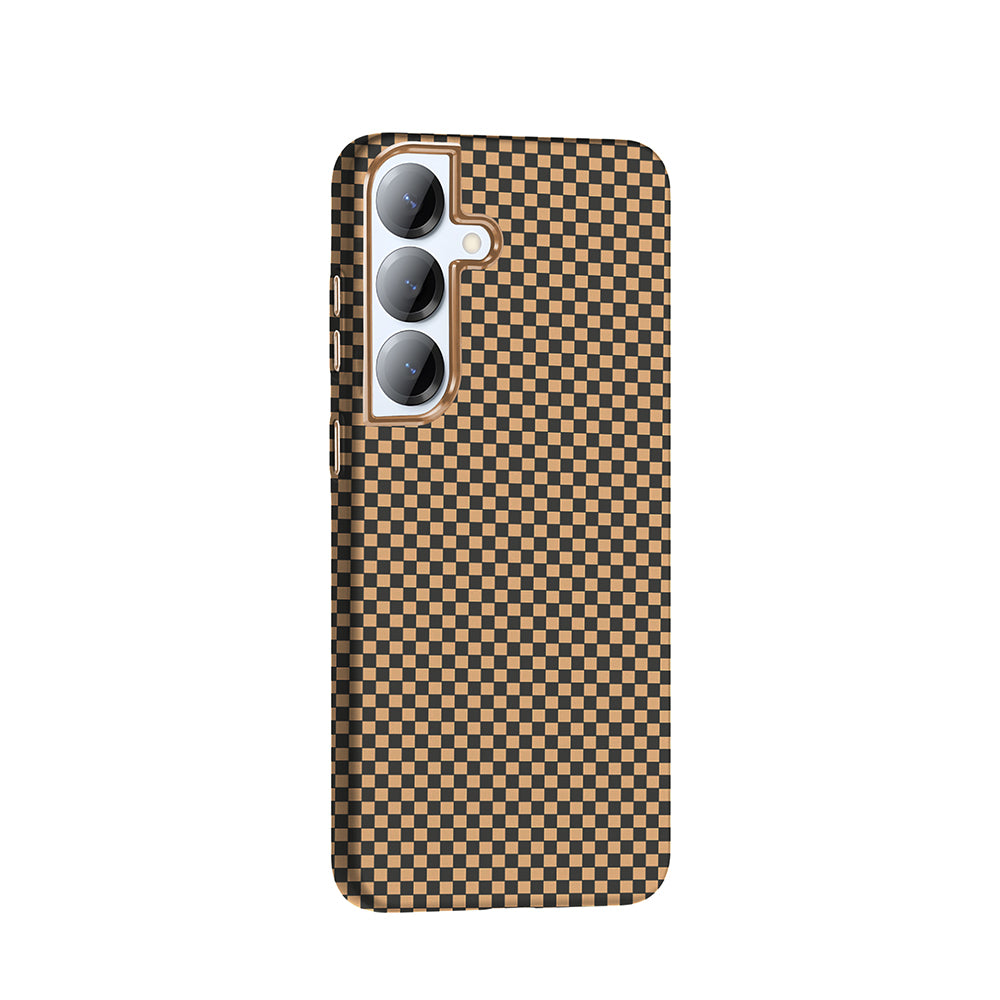 Galaxy S25 Plus Case with M-safe Charging Function Carbon Fiber Look Zore Gros Cover Black 