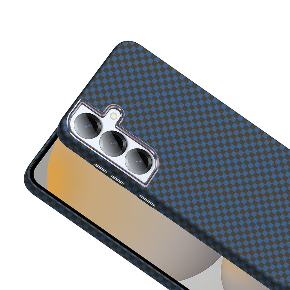 Galaxy S25 Plus Case with M-safe Charging Function Carbon Fiber Look Zore Gros Cover Black 